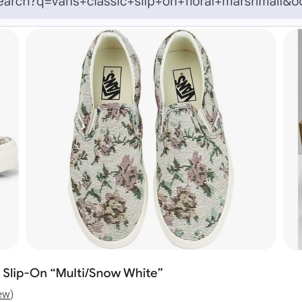 Vans Floral Slip-On Sneakers